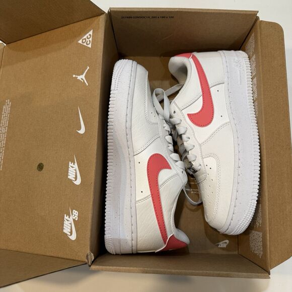 Nike Air Force 1 Size 6.5 Women’s Low White Sea Coral W - DV3808-100 Brand New main image 8